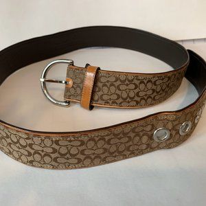 Coach Logo Belt